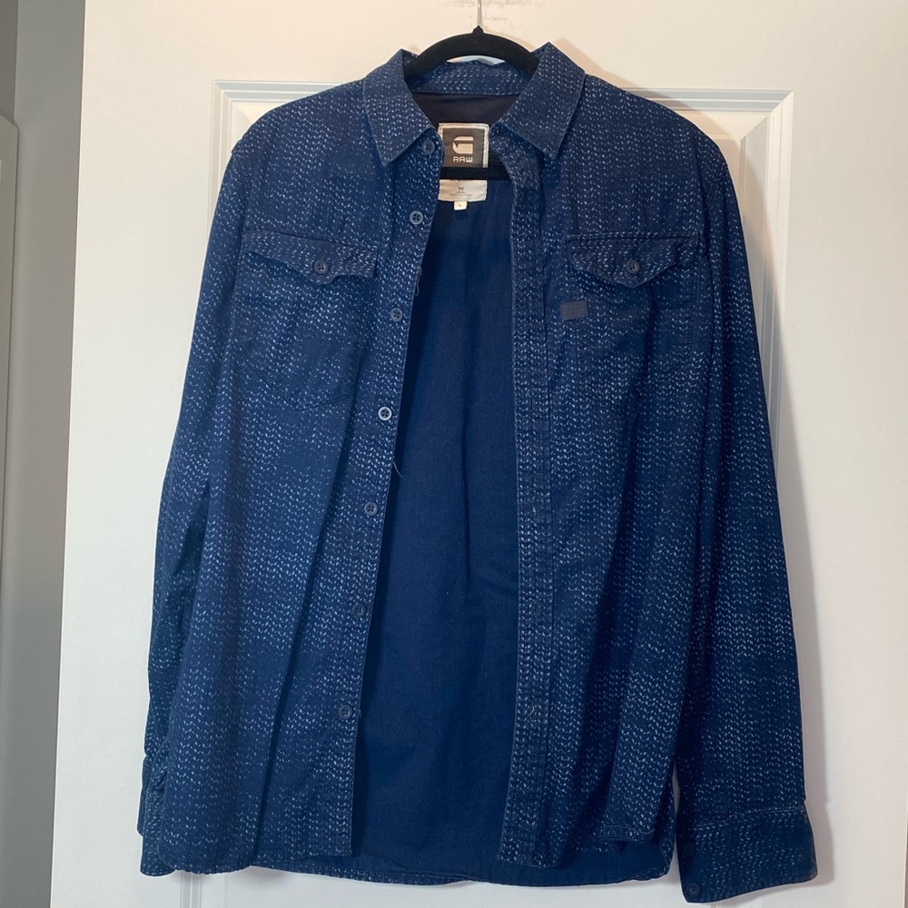 G-Star Men’s Button Down Shirt Sz L
